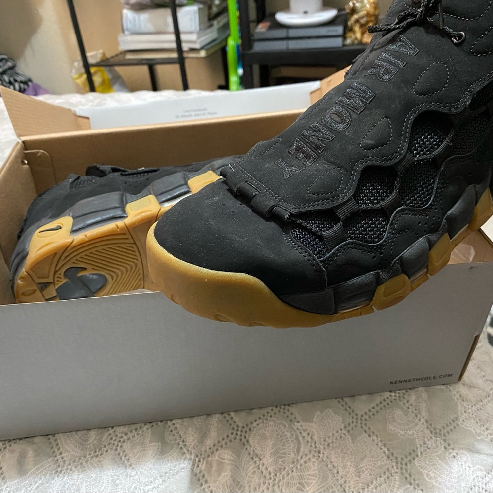 Nike Air more money. Black/tan. Size 11.5